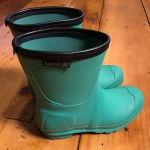 Kamik Jenny Lo Jade Green Rain Boots!